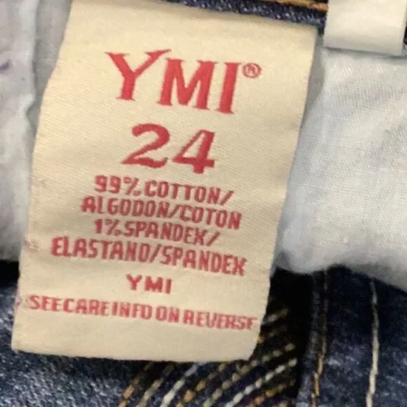 NWT YMI Denim Jean Shorts 3X Plus Embroidered - Picture 11 of 16